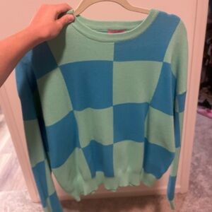 Colorful Checkered Sweater